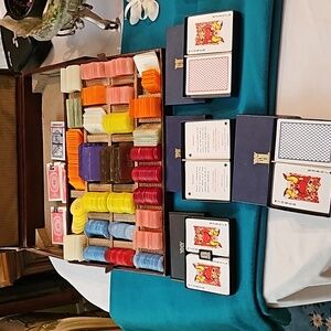 Vintage KEM card sets with chips